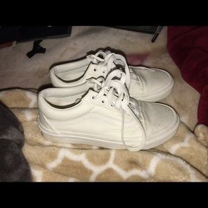 Old Skool White Vans